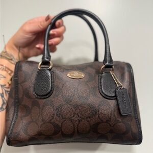 Coach Brown and Black Mini Bennet